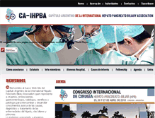 Tablet Screenshot of ca-ihpba.org.ar